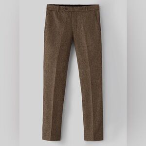Rust Herringbone Tweed Vest and Pants